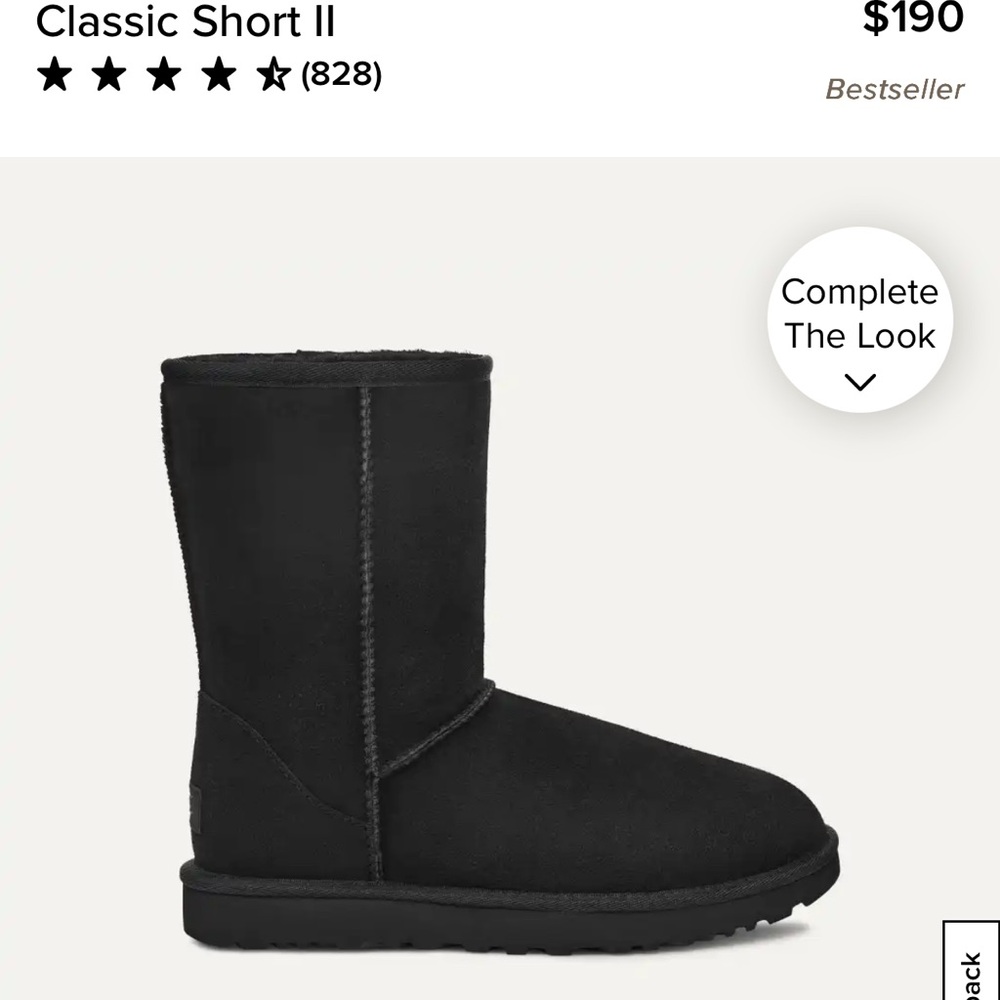 UGG Women’s Classic Short II Shearling Lined Short Boots - Picture 2 of 15